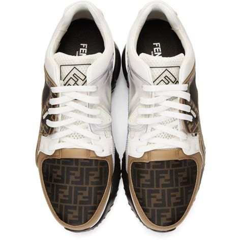 fendi chunky sneaker|Fendi men's white sneakers.